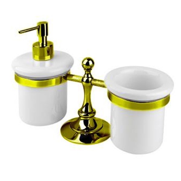 Стакан и диспенсер настольные Cezares OLIMP-TDT-03/24-M