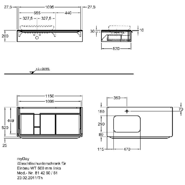 Тумба для раковины Geberit myDay 824261000