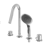 Смеситель на борт ванны Cezares Leaf LEAF-BVDM4-L-01