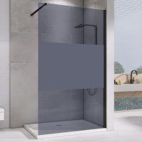 Душевая перегородка (120х200) ABBER Immer Offen AG69120BT черный