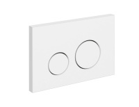 Кнопка Cersanit TWINS пластик белый матовый 63526