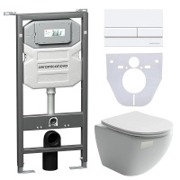 Комплект унитаза с инсталляцией Ceramicanova Metropol CN4002_1002W_1000