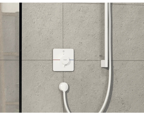 Термостат для душа Hansgrohe ShowerSelect Comfort Q 15581700 белый матовый