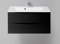 База под раковину подвесная BelBagno MARINO-CER-900-2C-SO-NL-P Nero Lucido