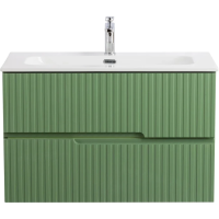 Тумба под раковину Cezares DUET-N-800-2C-SO-PS-P Фисташковый софт