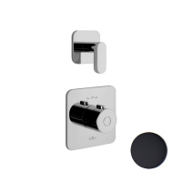 Смеситель для душа встраиваемый с термостатом Webert Living LV971302560, черный