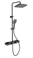 Душевая система WONZON & WOGHAND Shelf, черный матовый WW-B3552-MB