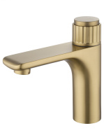 Смеситель для раковины WONZON & WOGHAND CLICK, брашированное золото WW-A40412-BG