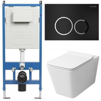 Комплект унитаза с инсталляцией Grossman Galaxy 97.4414S.01.210 с клавишей смыва