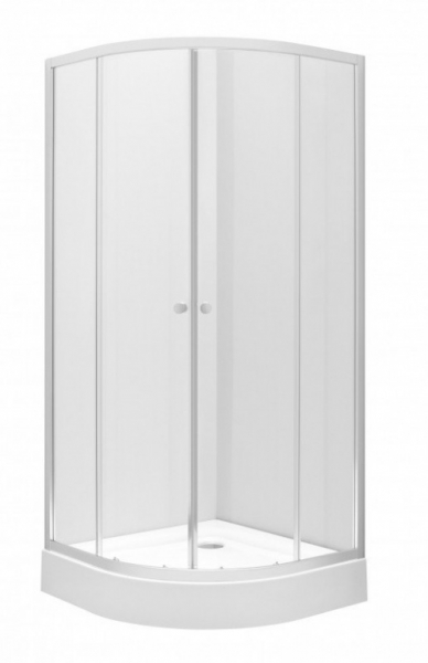 Душевой уголок полукруглый Kolo First 80 см (прозрачное стекло) ZKPG80222003