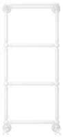 Полотенцесушитель Водяной Сунержа Ренессанс 1386 (96х40) Белый 12-0281-9640