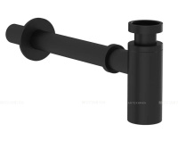 Сифон для раковины металлический Vitra Origin A4512336, черный матовый 