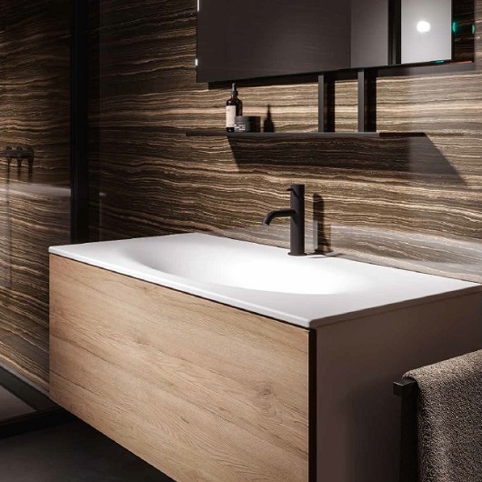 Раковина встраиваемая сверху (122х52) Kerasan Shape 548001*1 белый глянец