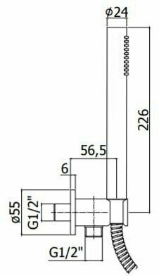 Душевой набор Cezares CZR-DEFA1-NOP Душевой набор Cezares CZR-DEFA1-NOP