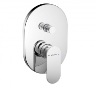 Смеситель для ванны встроенный Bravat Gina PB865104CP-2-ENG