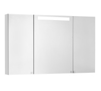 Зеркальный шкаф Aquaton Мадрид 120 со светильником белый 1A113402MA010