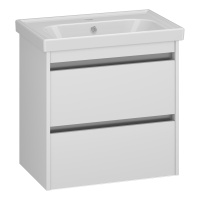 Тумба под раковину Opadiris Фреш 60  00-00007085 белый/белый (без раковины)