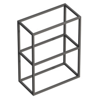 Металлическая двухъярусная сварная подвесная полка CEZARES CADRO-60/30/80-2C-SO-MET-ST