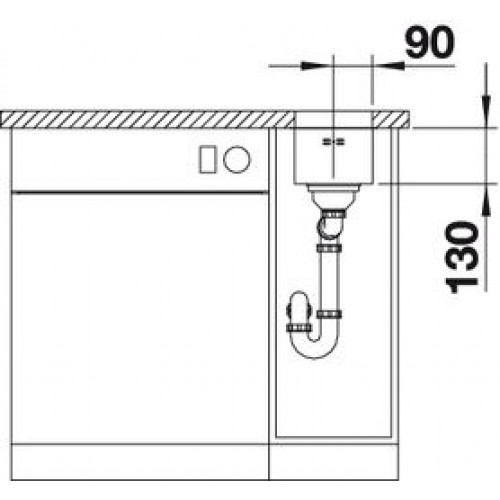 Кухонная мойка Blanco Supra 180-U (c коландером) 518198