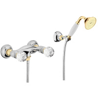 Смеситель для душа Webert Karenina KA760101017, хром/золото