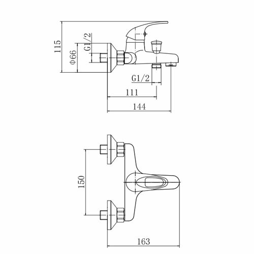 Смеситель для ванны FASHUN  A3015