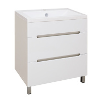 Тумба под раковину Runo напольная 2 ящика Парма 75 (00000001141)