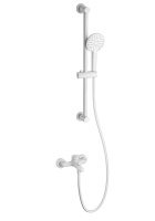 Смеситель для ванны с душевым гарнитуром WONZON & WOGHAND, белый матовый WW-4560-MW