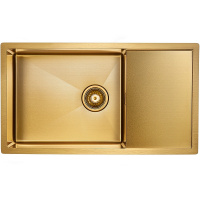 Кухонная мойка Paulmark Platte PM807844-BG брашированное золото