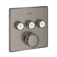 Термостат для ванны с душем 3 источника Grohe Grohtherm SmartControl 29126 AL0 (29126AL0) темный графит матовый