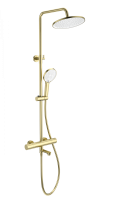 Душевая система с термостатом WONZON & WOGHAND, брашированное золото WW-B3069-BG
