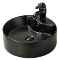 Раковина накладная (46,5х46,5) SantiLine SL-1069MB