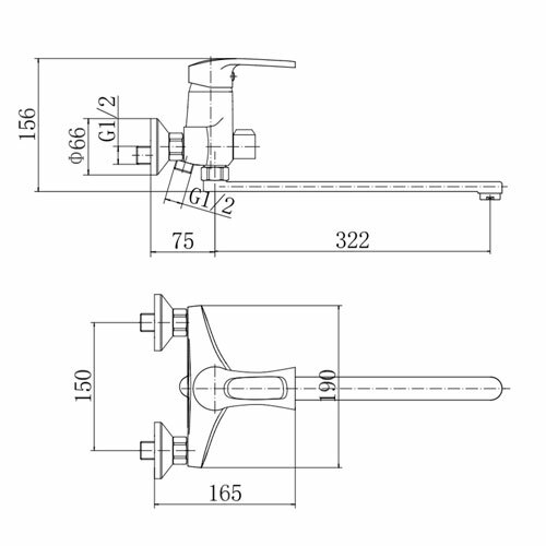 Смеситель для ванны FASHUN  A2266