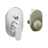 Смеситель для ванны встраиваемый Hansgrohe Rebris S 72448000 хром