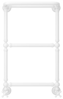 Полотенцесушитель Водяной Сунержа Ренессанс 1386 (66х40) Матовый Белый 30-0281-6640