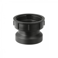 Соединительный патрубок Geberit с накидной гайкой: d=32мм, DN=30, G=1 1/4", H=2см, Черный 152.184.16.1