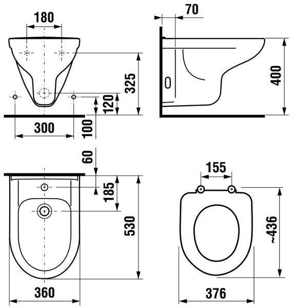 Биде подвесное JIKA O L Y M P 3061.1.000.304.1