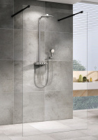 Душевая перегородка (120х200) ABBER Immer Offen AG68120B8 черный