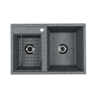 Кухонная мойка Aquaton Делия 78 DBL 1A723132DE230 серый