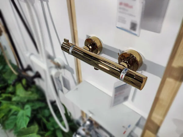 Термостат для душа Hansgrohe Ecostat Comfort 13116990 полированное золото