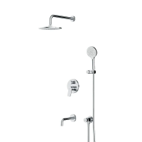 Душевой комплект с изливом Am.Pm X-Joy FB85A3RH30 хром