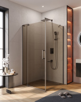 Душевой уголок (100х100) CEZARES SLIDER SLIDER-AH-1-100-100/110-BR-GM
