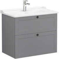 Тумба с раковиной Vitra Root Classic 80 см 68871, серый
