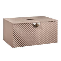 Тумба под раковину RUNO Андорра 85 кашемир серый дуб какао подвесная  (00-00002017)