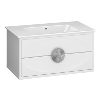 Тумба под раковину Opadiris Ибица 90 00-00007282  белый/хром (без раковины)