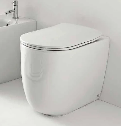 Унитаз приставной безободковый Kerasan Nolita 531801 белый глянец, без сиденья