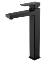Смеситель для раковины высокий WONZON & WOGHAND CUBE 2.0, черный матовый WW-88019068-MB