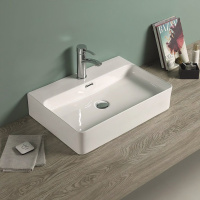 Раковина керамическая накладная (60x42) Art&Max AM-78188 белый