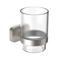 Стакан для зубных щеток с держателем WONZON & WOGHAND GRAFFITY, брашированный никель WW-9321-BN