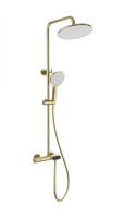 Душевая система с термостатом WONZON & WOGHAND MUSE Corno, брашированное золото WW-B2091-A-BG Душевая система с термостатом WONZON & WOGHAND MUSE Corno, брашированное золото WW-B2091-A-BG