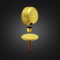 Декоративный сливной комплект Geberit d52, для ванны с поворотным механизмом и подводом: Позолота 150.425.45.1